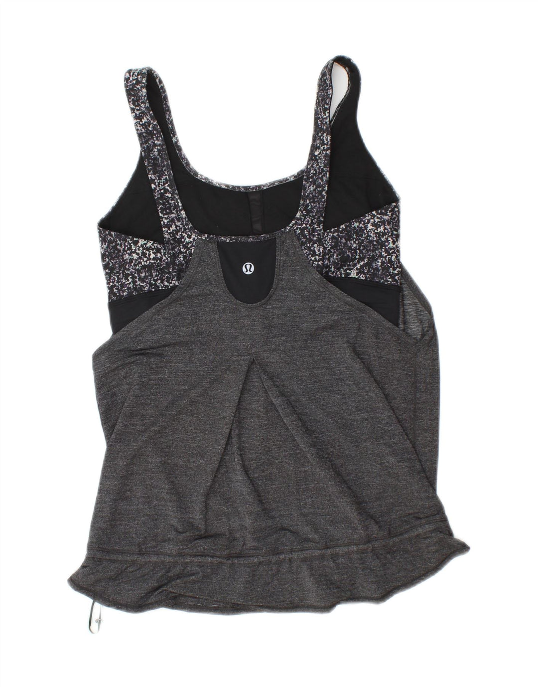 LULULEMON Womens Sleeveless Blouse Top US 8 Medium Grey Flecked