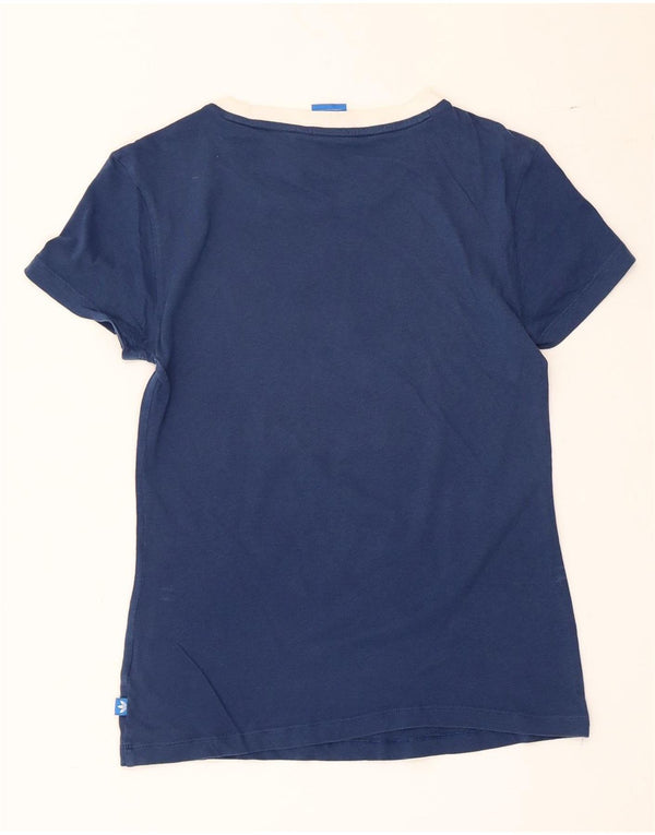 T-shirt grafica da donna Adidas Top UK 8 Small Blu Navy