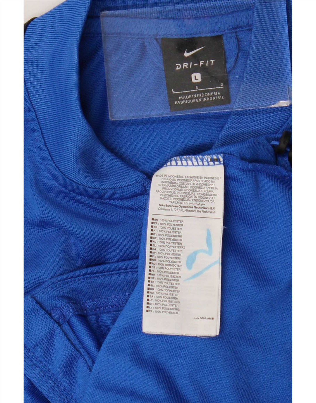 Giacca da ginnastica Nike Dri Fit Graphic da uomo, grande, color block blu