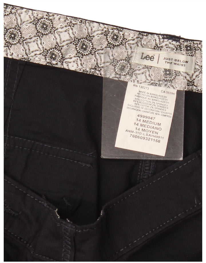 Bermuda cargo da donna LEE US 14 XL W34 cotone blu navy