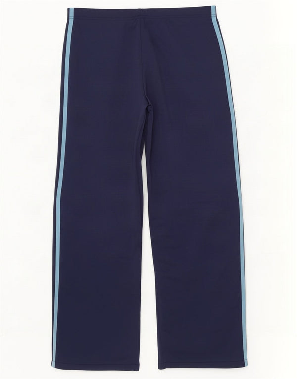 Pantaloni da tuta da donna Adidas UK 14 poliestere blu navy medio