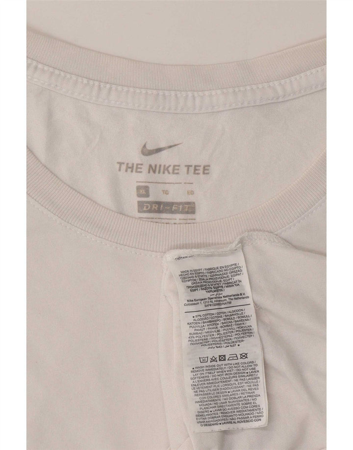 T-shirt da uomo Nike Top XL in cotone bianco