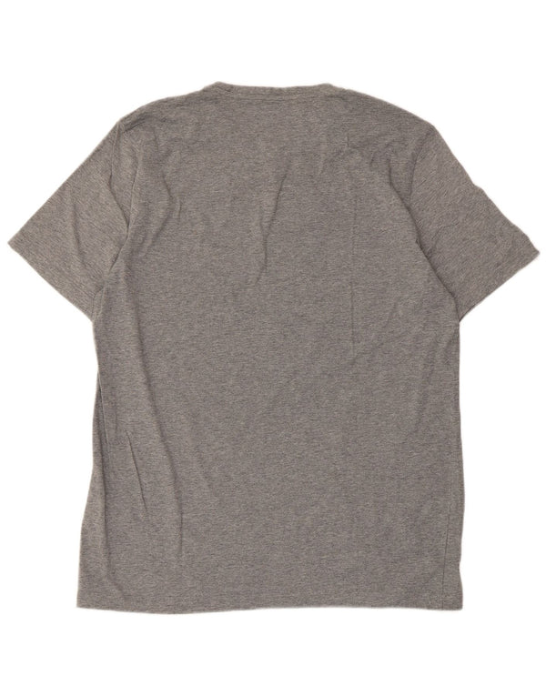 T-shirt grafica da uomo Puma Top XL in cotone grigio