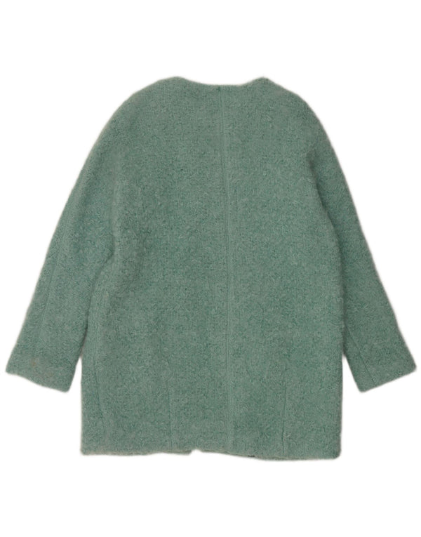 Soprabito oversize da donna Zara UK 14 cotone blu medio