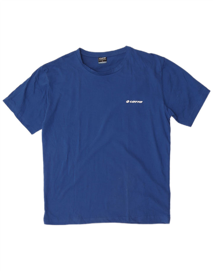 T-shirt da uomo Lotto Top XL in cotone blu