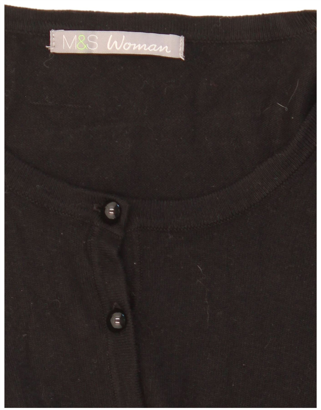 Maglione cardigan da donna Marks & Spencer UK 14 medio nero
