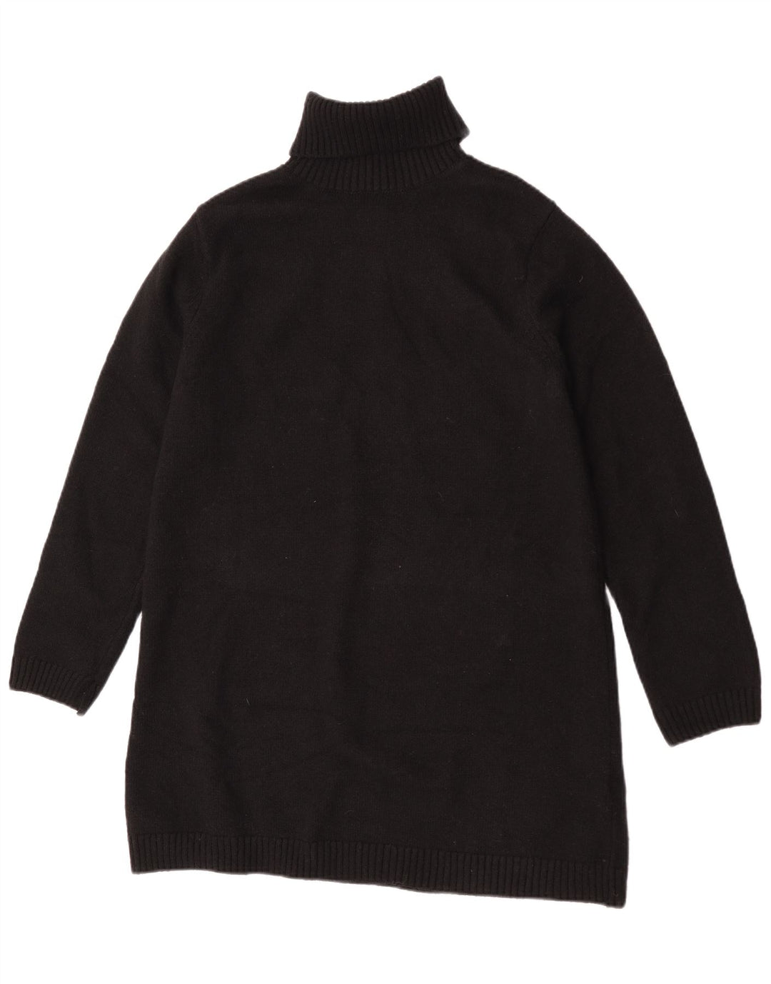 Maglione maglione a collo alto da donna Zara UK 14 poliestere nero medio