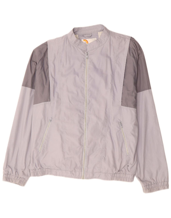 Mercury Mens Bomber Jacket UK 42 XL Purple Colourblock