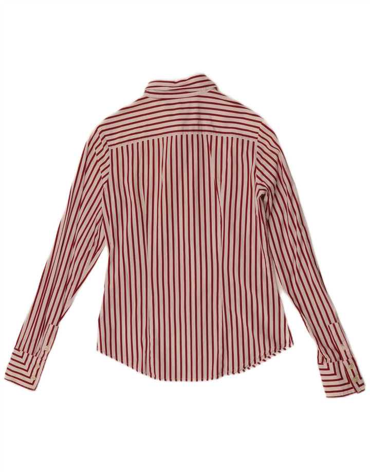 Camicia da donna Tommy Hilfiger US 6 cotone gessato rosso medio