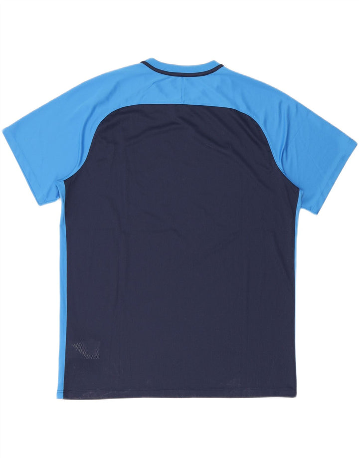 T-shirt da uomo Nike Dri Fit Top 2XL poliestere color block blu navy