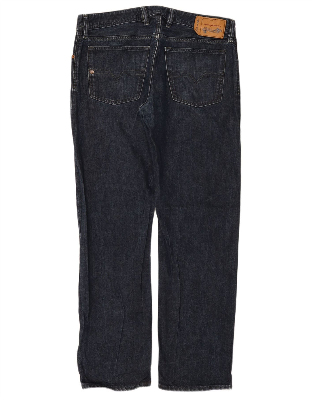 Diesel Jeans dritti regolari Waykee da uomo W34 L32 in cotone blu