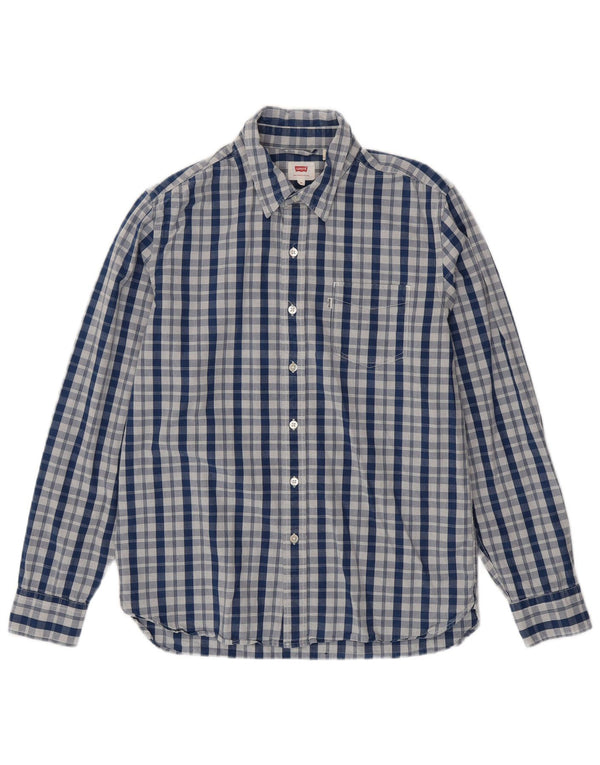 Camicia LEVI'S Uomo in cotone a quadri blu medio