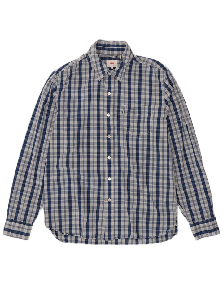 Camicia LEVI'S Uomo in cotone a quadri blu medio