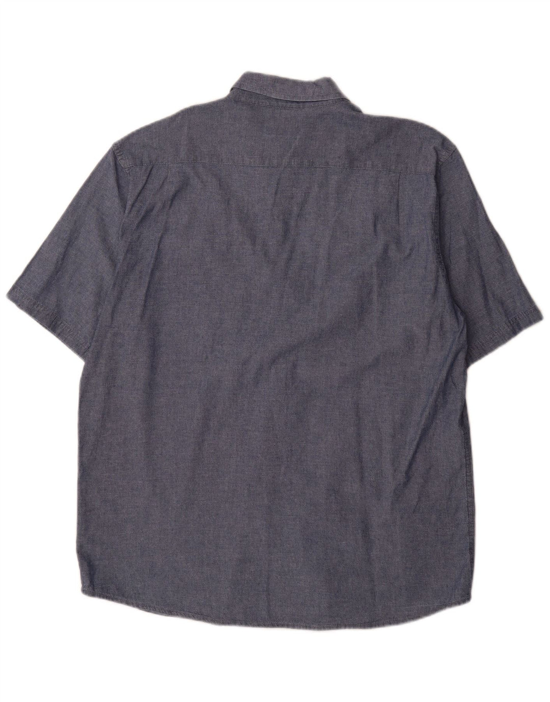 Camicia a maniche corte da uomo Wrangler grande in cotone blu navy