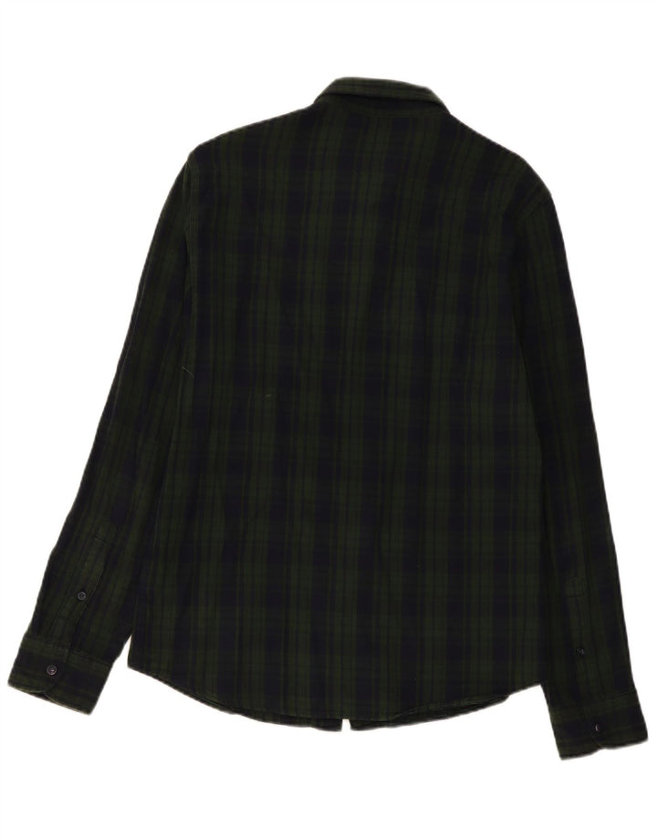 Camicia Lee da uomo slim fit in flanella, cotone a quadri verdi grandi