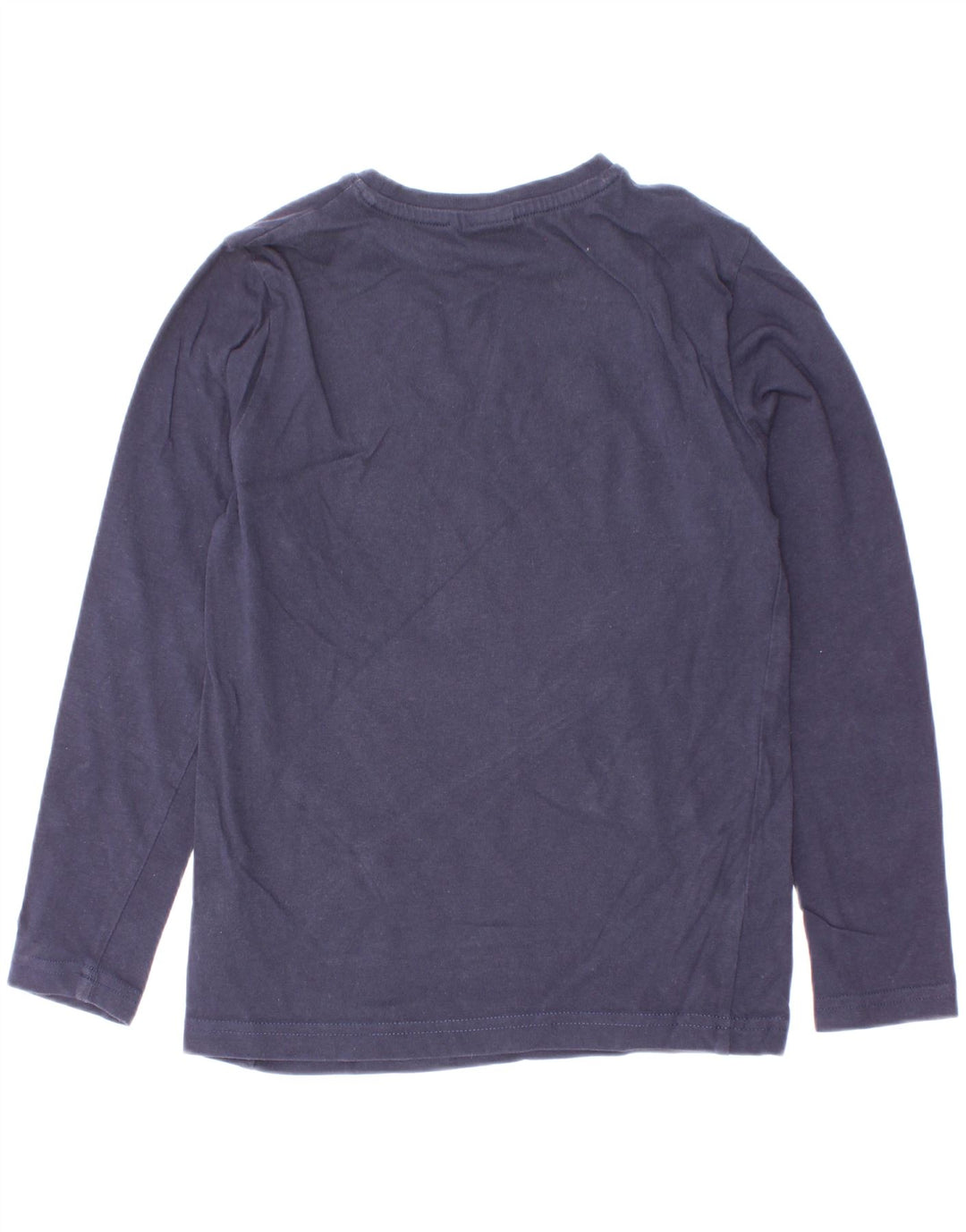 Top grafico da ragazzo Hugo Boss a maniche lunghe 7-8 anni in cotone blu navy
