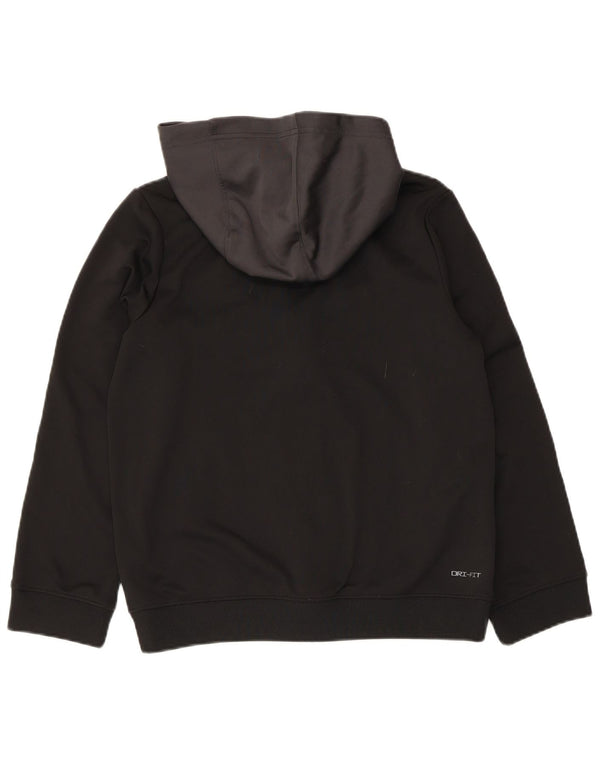 Felpa con cappuccio e zip Nike Dri Fit da ragazzo, 12-13 anni, grande, colore nero