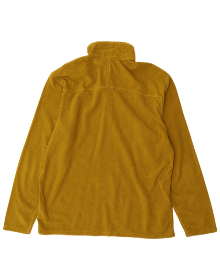 Maglione in pile da uomo con zip e collo The North Face, grande, in poliestere beige
