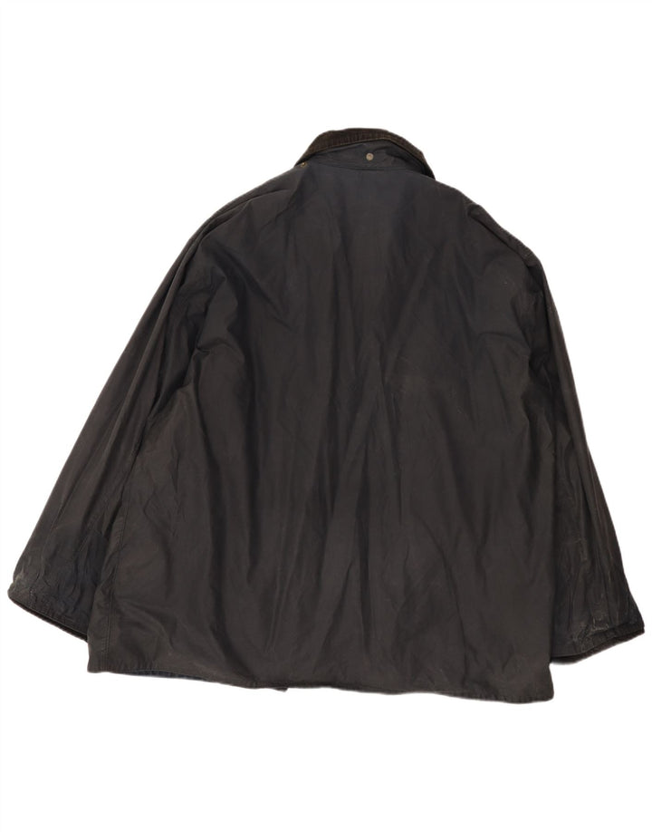 Giacca da uomo in cotone cerato Fermoy UK 42 XL Blu Navy