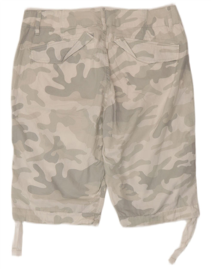 Pantaloncini cargo da uomo G-Star W33 cotone mimetico grigio medio