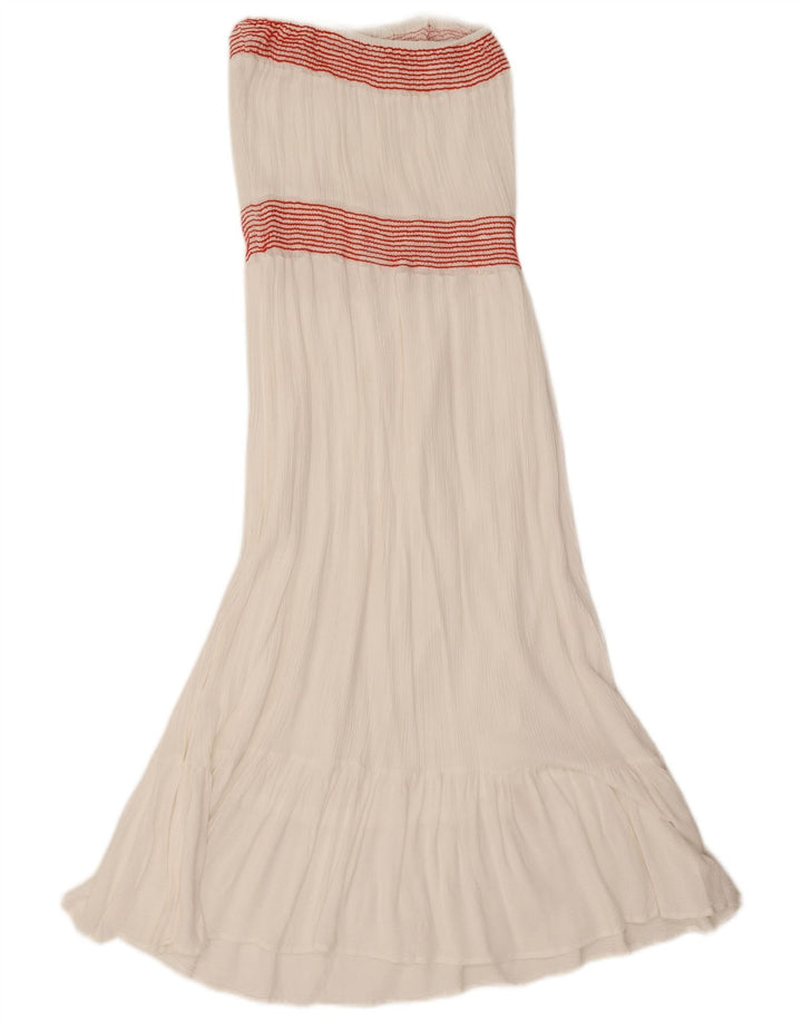 Abito senza spalline da donna Zara UK 8 piccolo a righe bianche