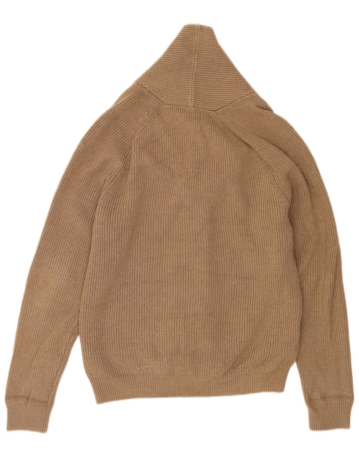 Maglione cardigan da uomo Marks & Spencer in poliestere marrone medio