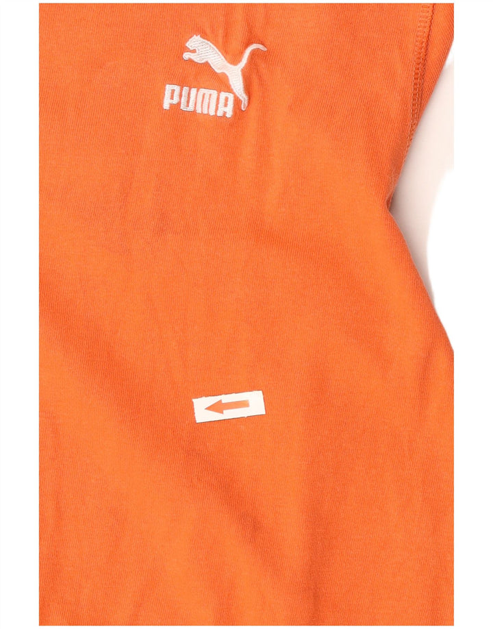 T-shirt da uomo Puma Top in cotone arancione medio