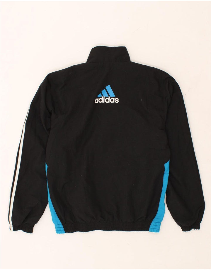 ADIDAS Giacca da ginnastica da uomo con grafica, piccola, in poliestere color block nero