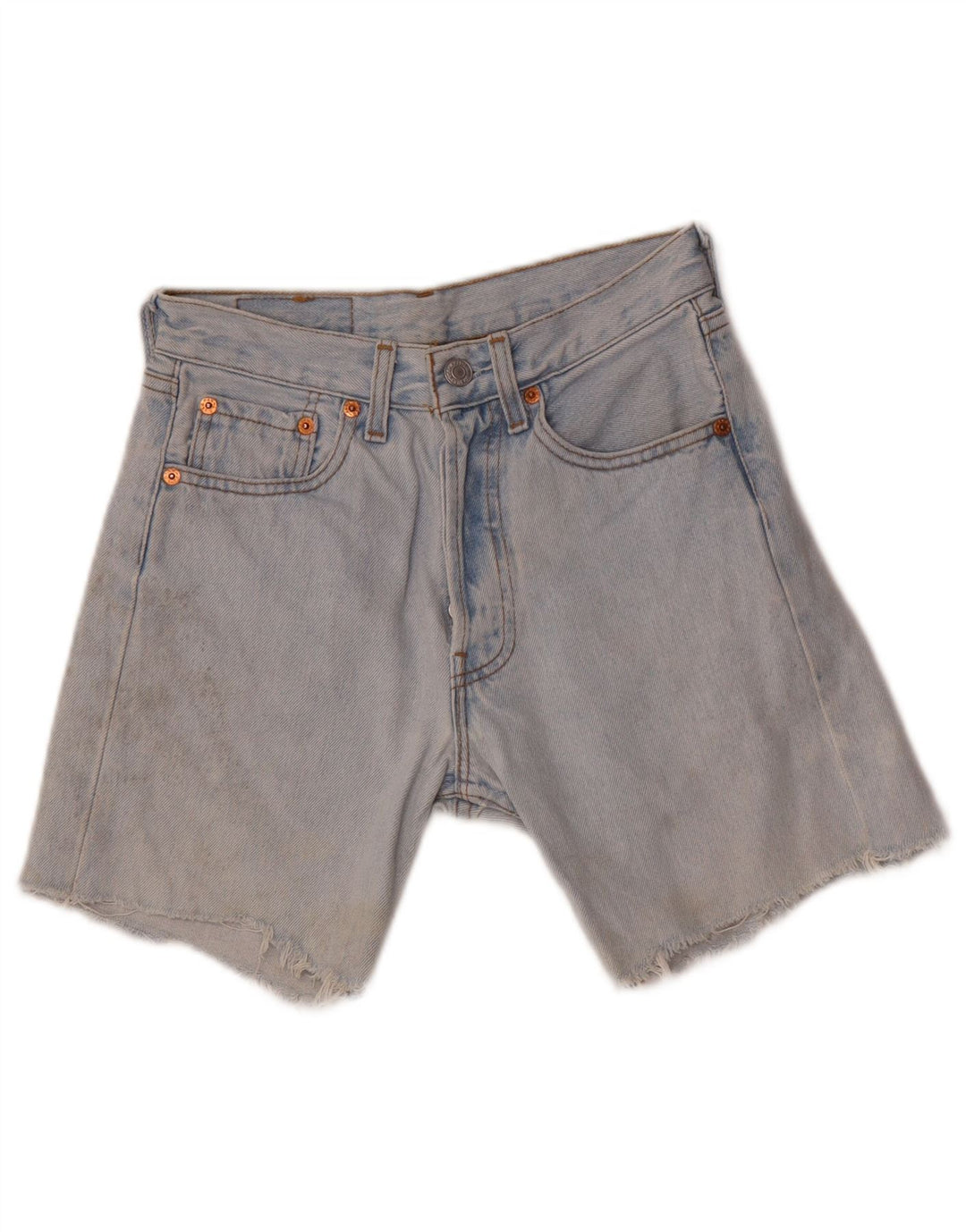 Pantaloncini di jeans Levi's 501 da uomo W26 XS in cotone blu