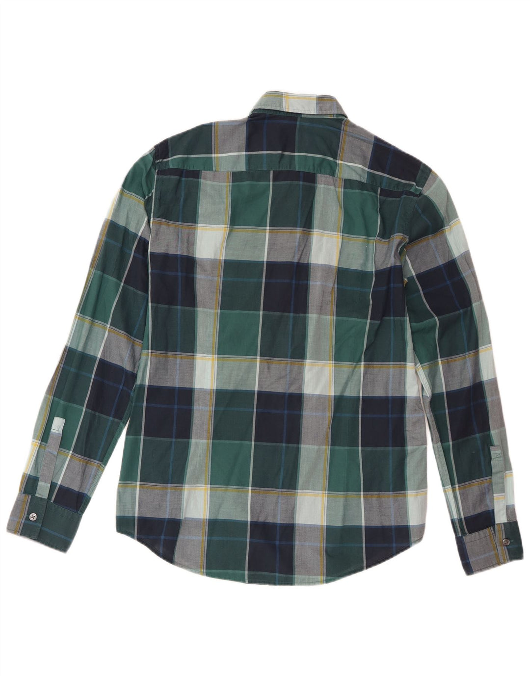 Camicia slim fit da uomo Hugo Boss in cotone a quadri verde medio