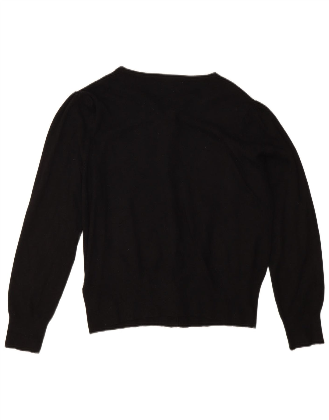 Maglione cardigan da donna Marks & Spencer UK 14 grande viscosa nera