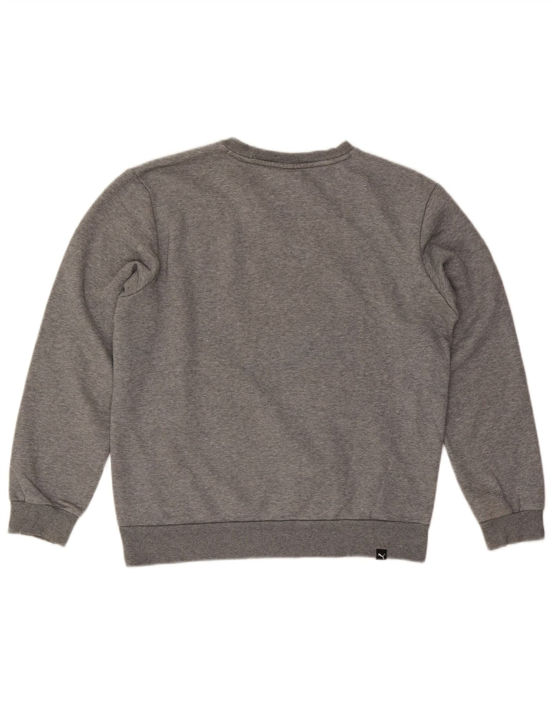 Felpa grafica da uomo Puma Maglione in cotone chiazzato grigio medio