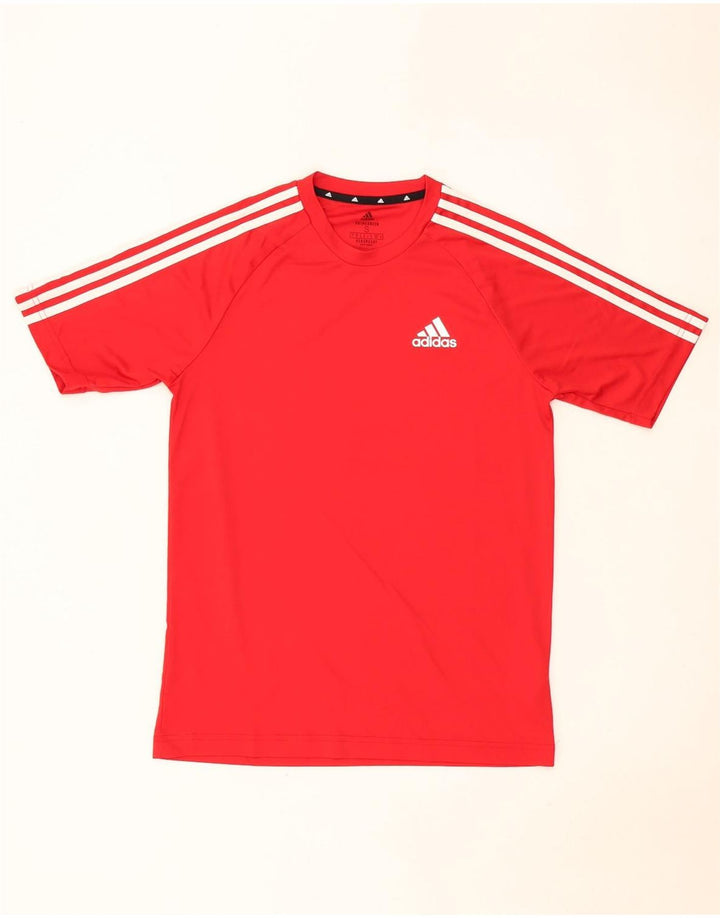 Maglietta Adidas Aeroready da uomo, piccola, in poliestere rosso