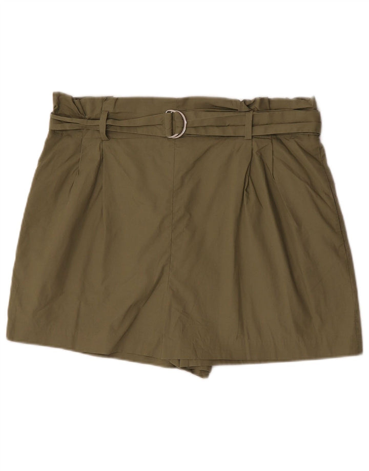 Pantaloncini casual da donna Zara XL W32 cotone kaki