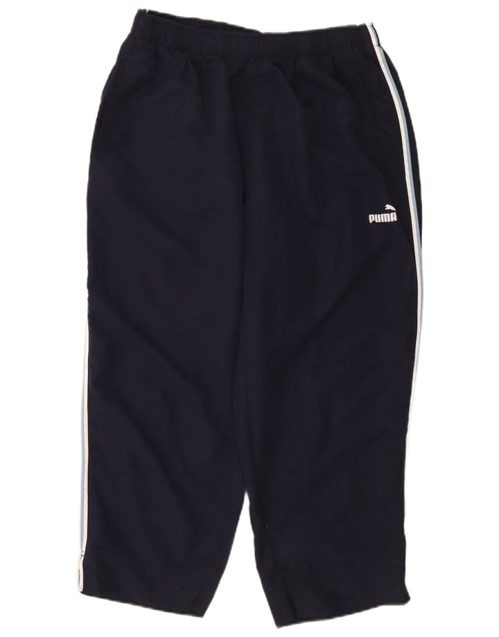 Pantaloni da tuta da uomo Puma Large in poliestere blu navy