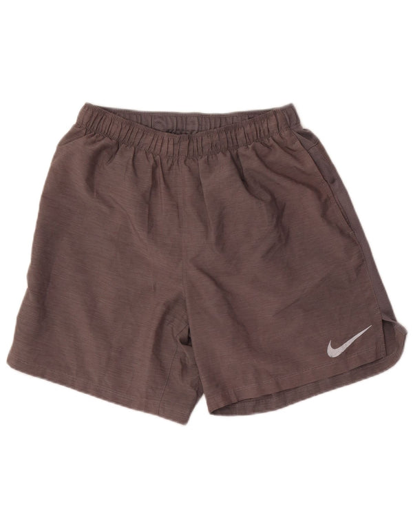 Pantaloncini sportivi Nike Dri Fit da uomo in poliestere grigio medio
