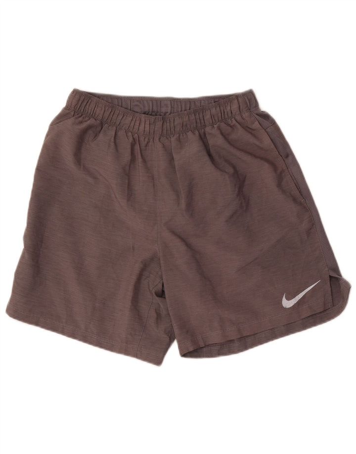 Pantaloncini sportivi Nike Dri Fit da uomo in poliestere grigio medio