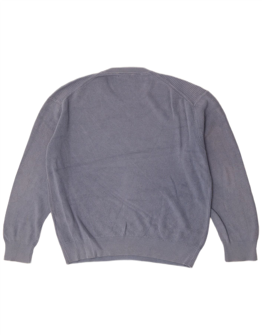 Maglione maglione girocollo da uomo Zara grande in cotone blu