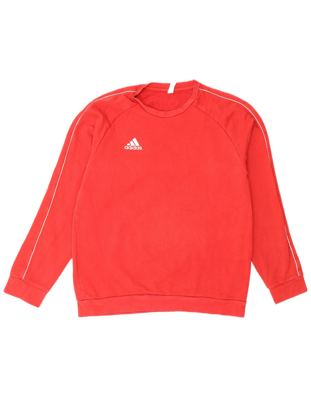 Felpa Adidas Uomo Maglione Grande Rosso Cotone