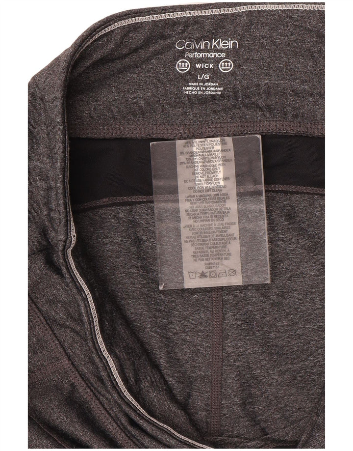 Leggings da donna Calvin Klein UK 16 Large Grigio Colorblock