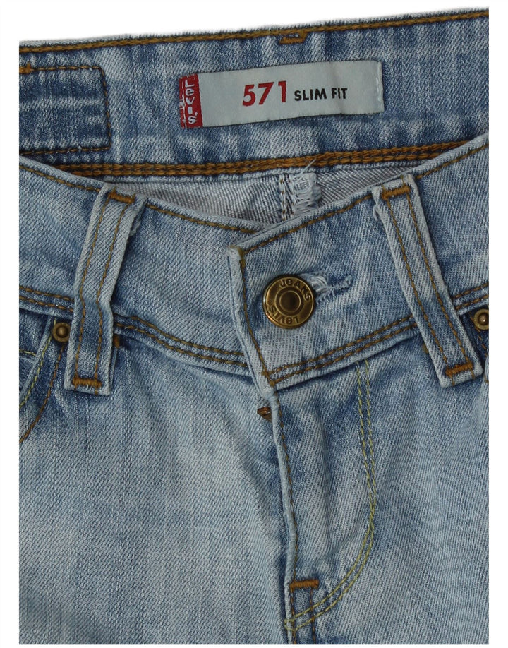 Levi's Donna 571 Jeans slim a vita bassa W25 L32 Blu