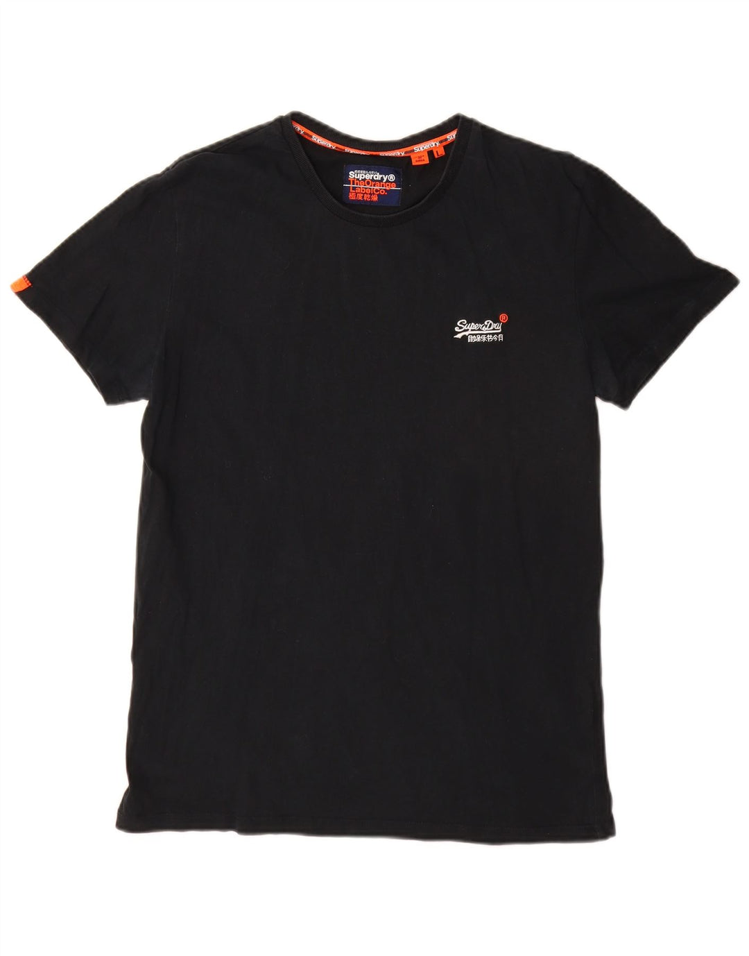 T-shirt da uomo Superdry Top grande in cotone nero