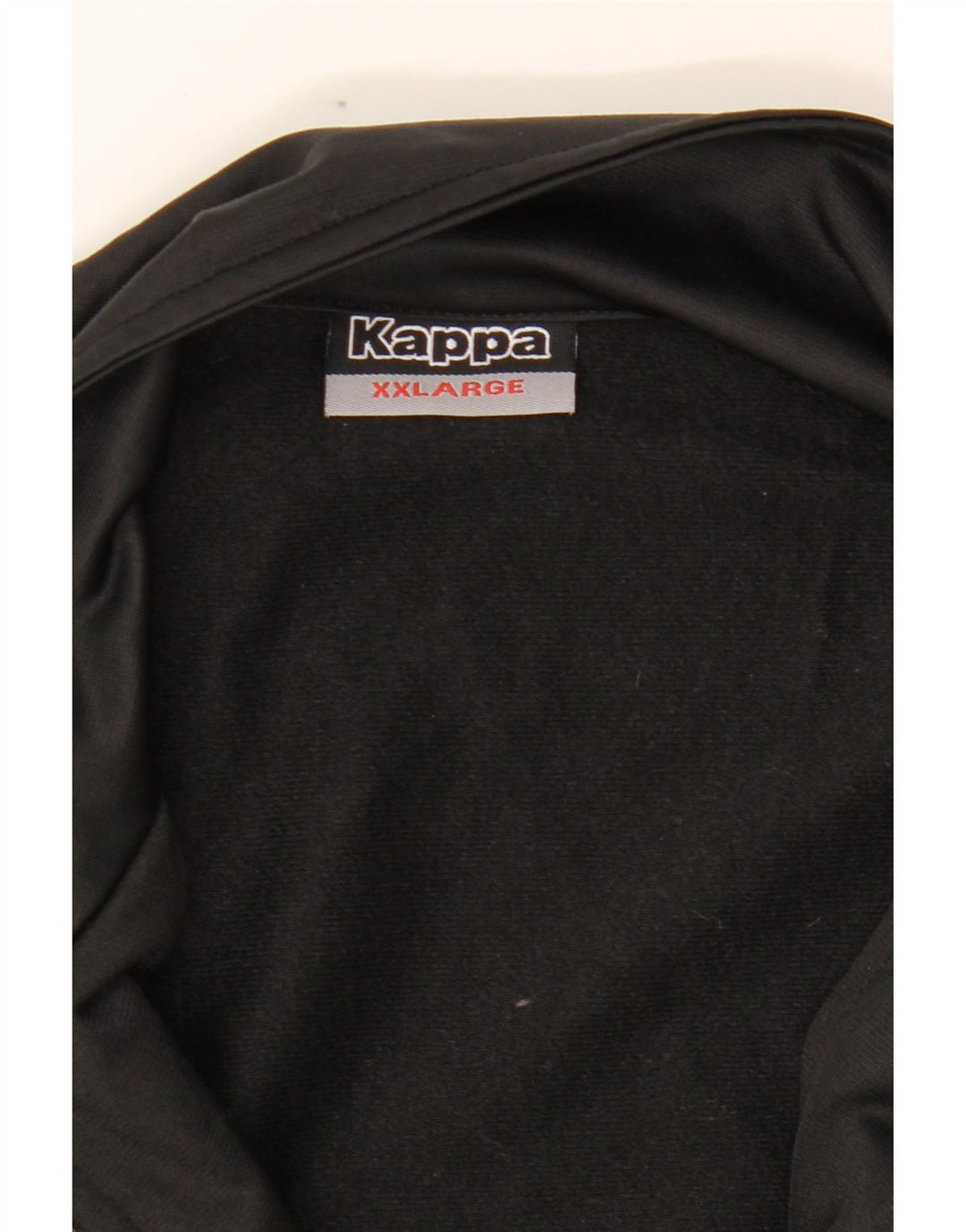 KAPPA Mens Graphic Tracksuit Top Jacket 2XL Black Vintage Kappa and Second-Hand Kappa from Messina Hembry 