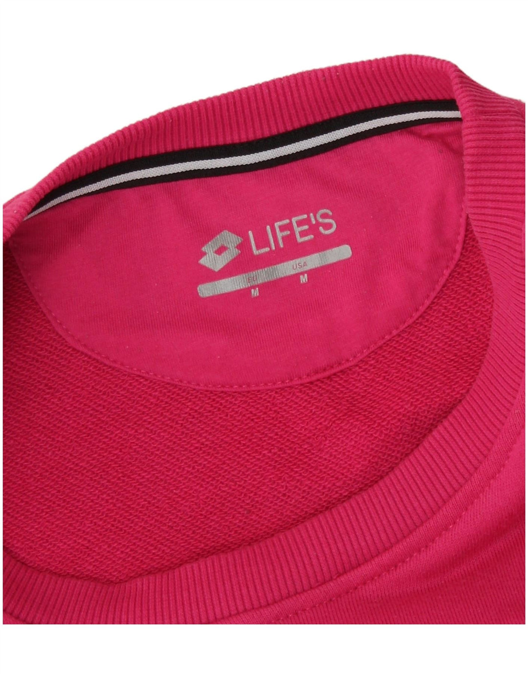 Felpa da donna Lotto Maglione UK 14 Cotone rosa medio
