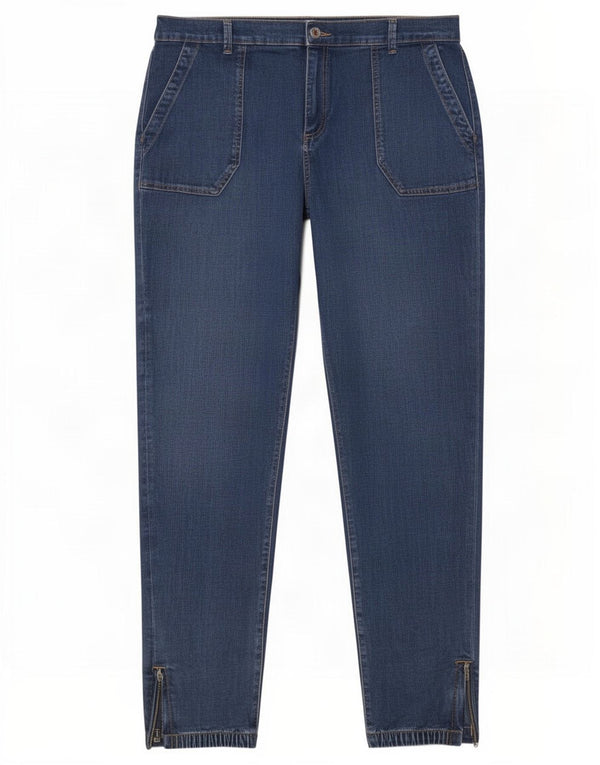 Jeans affusolati da donna Marks & Spencer UK 20 2XL W40 L29 Cotone blu