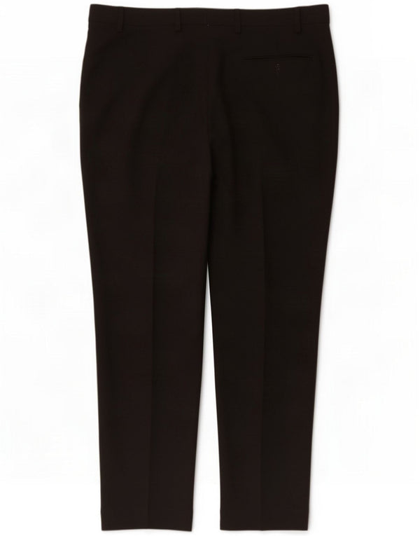 Marks & Spencer Pantaloni casual dritti da uomo W40 L29 Nero
