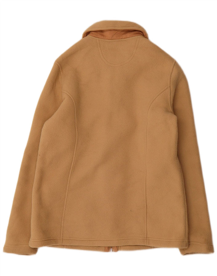 Giacca in pile oversize da donna Marks & Spencer UK 10 Small Beige Poliestere