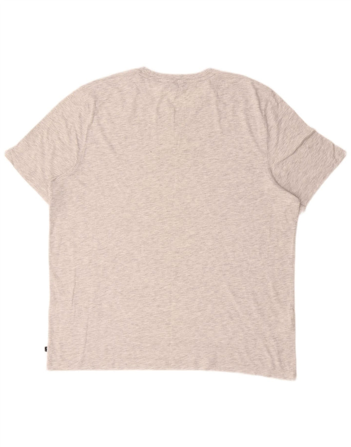 T-shirt grafica da uomo Ted Baker taglia superiore 6 2XL cotone chiazzato grigio