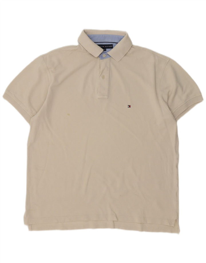 Polo da uomo Tommy Hilfiger grande beige