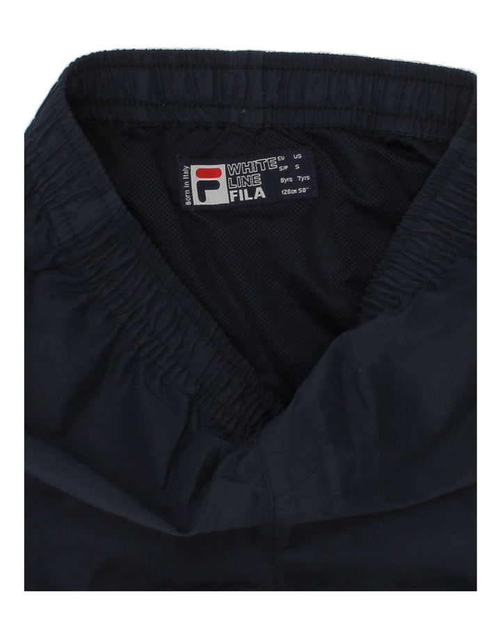 FILA Boys Sport Shorts 7-8 Years Navy Blue Polyester Vintage Fila and Second-Hand Fila from Messina Hembry 